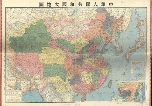 1950年中华人民共和国大地图