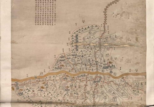 19世纪河南彩绘地图《豫省舆图》