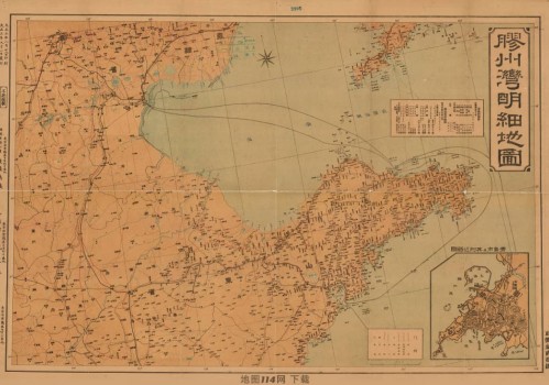 1914年胶州湾明细地图
