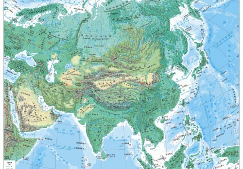 亚洲地形图