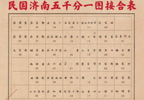 1933年济南市市区图(39幅)