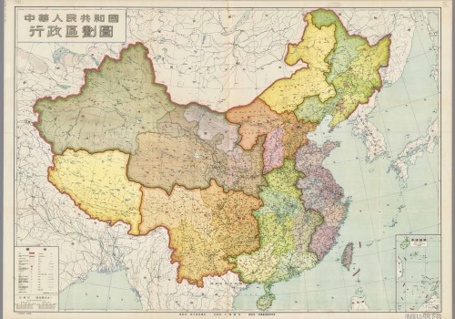 1954年全国行政区划地图