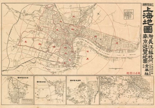 老上海地图_附苏杭州 南京游览地图