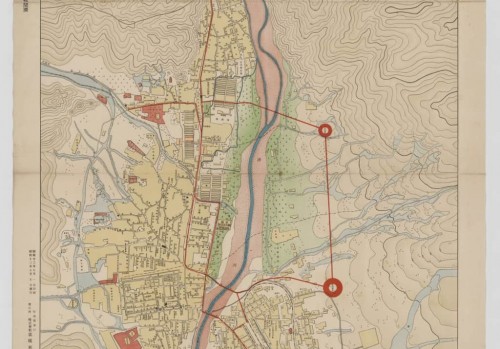 1938年日绘张家口市街图