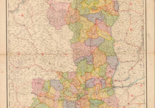 1947年陕西省明细地图