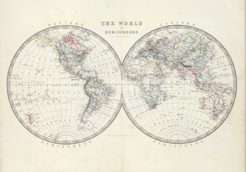 1861年约翰斯顿世界地图册(53P)