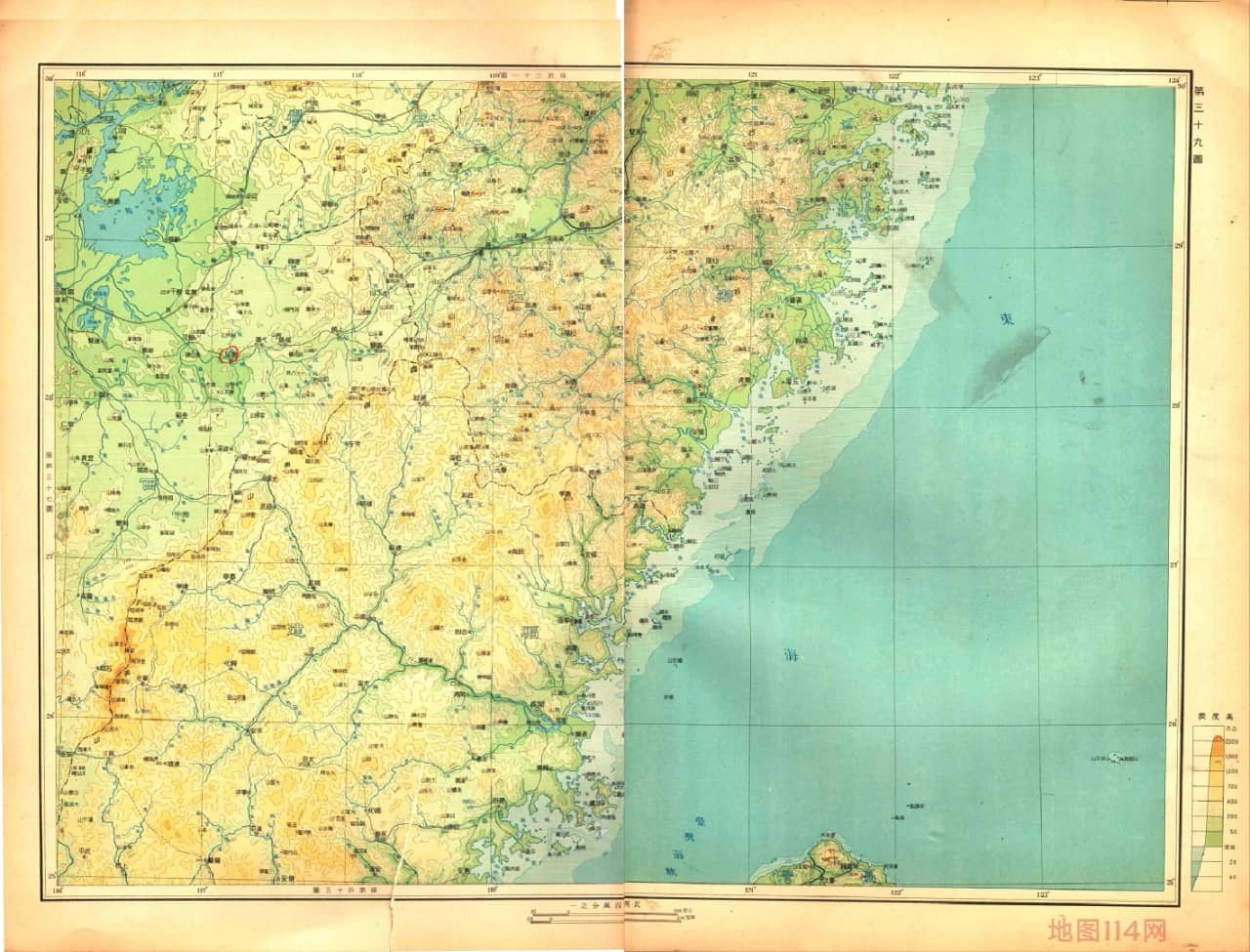 1934年民国新地图(申报六十周年纪念)-地图114网