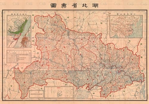 1932年湖北省舆图